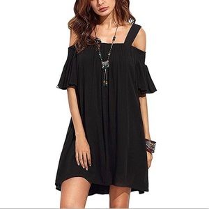 Cold-Shoulder Tunic Dress